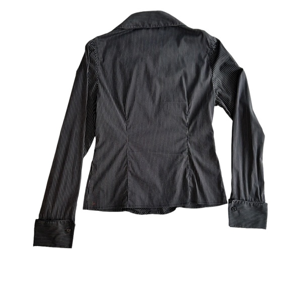 BEDO black with stripes long-sleeves blouse - Picture 3 of 12